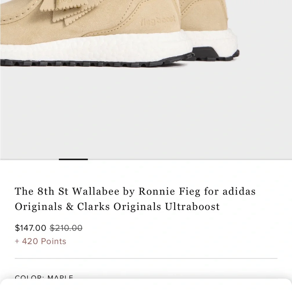 Clark’s x Ronnie Fieg Wallabee Ultraboost - Picture 14 of 14